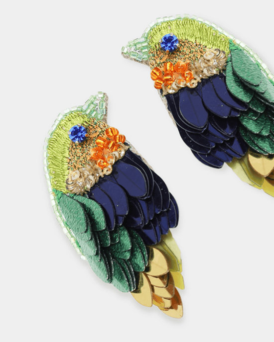 Olivia Dar Jewelry Lime Robin Earrings in Lime