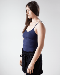 Only Hearts Del Adj Strap Cami in Navy 