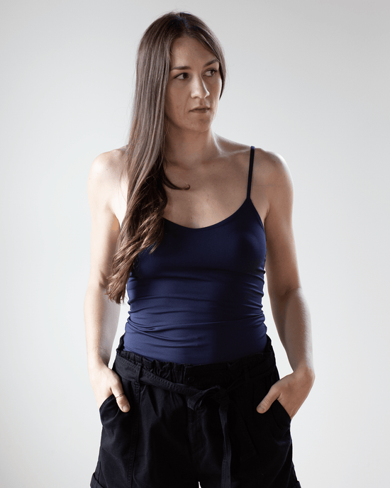 Only Hearts Del Adj Strap Cami in Navy 