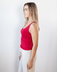 Only Hearts Lingerie Del Low Back Tank in Tango