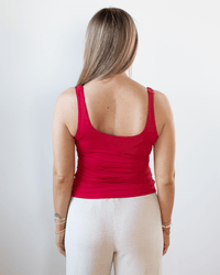 Only Hearts Lingerie Del Low Back Tank in Tango