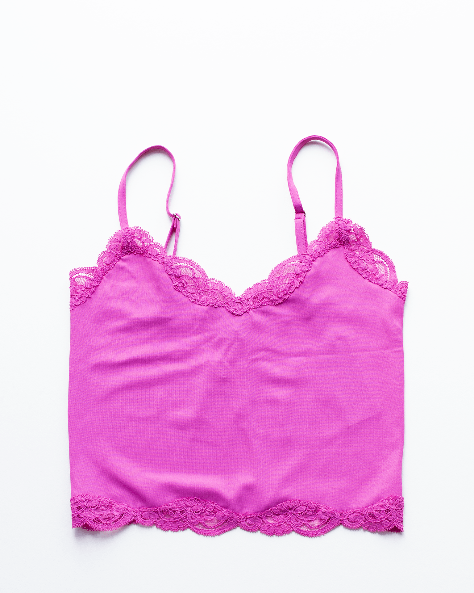 Del w/ Lace Cropped Cami in French Rose