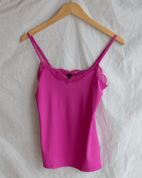 Only Hearts Clothing Del w/ Lace V Cami in French Rose
