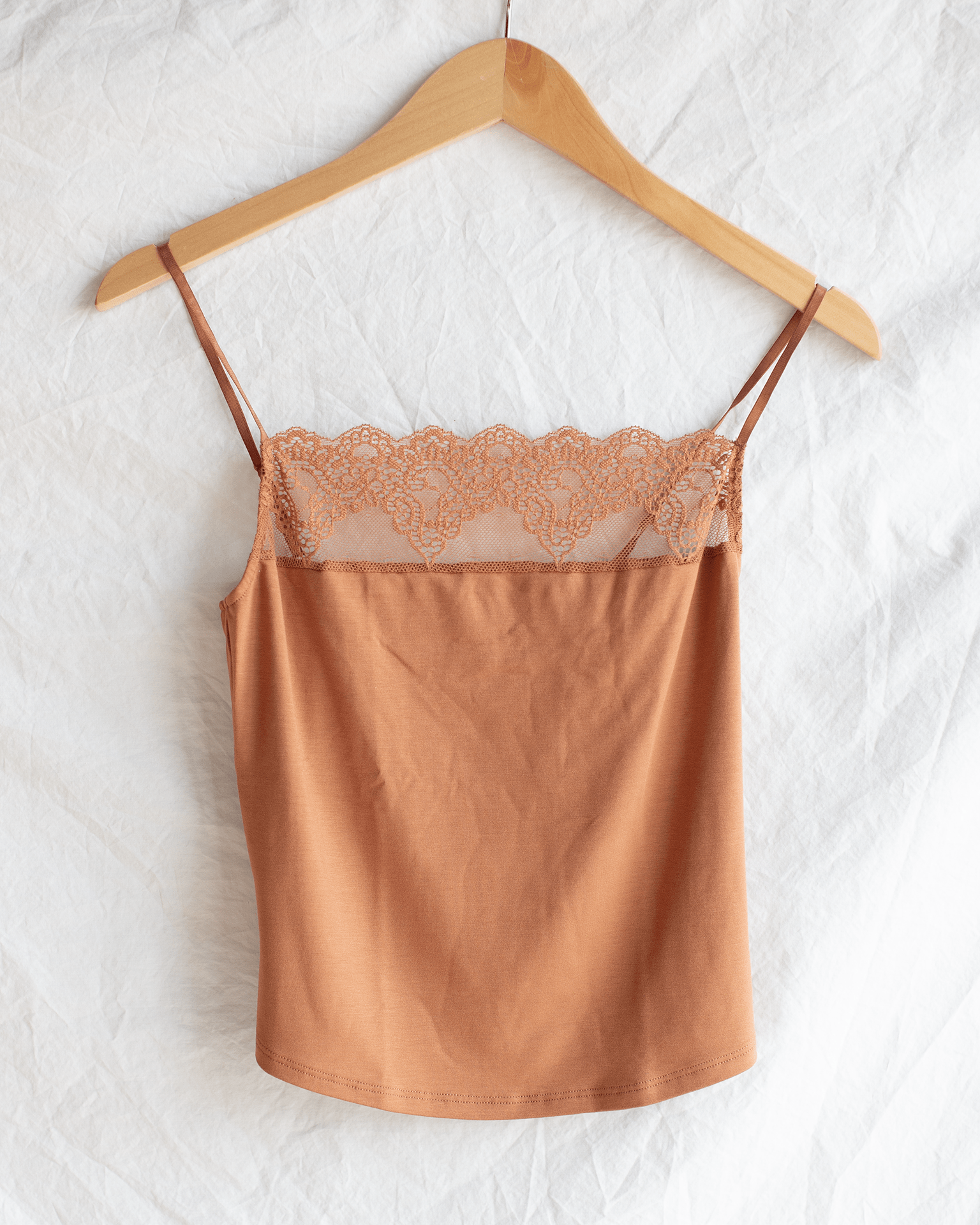 SF w/ Lace Clio Cami in Raw Sugar