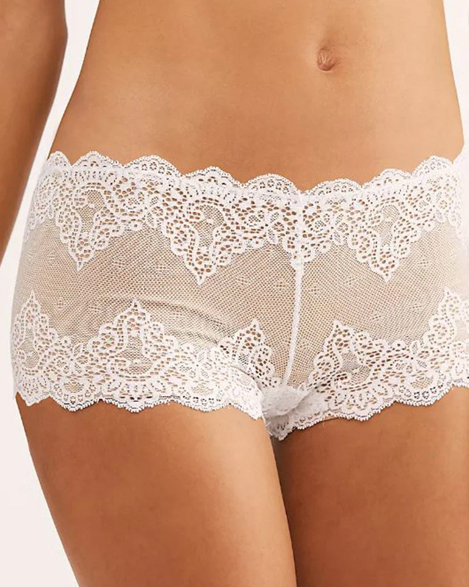 So Fine Lace Hipster in White