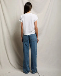 perfectwhitetee Alanis - Recycled Cotton V Neck in White 4 - Bliss Boutiques