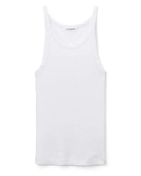 perfectwhitetee Annie - Recycled Cotton Ribbed Tank in White 6 - Bliss Boutiques