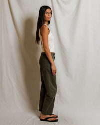 perfectwhitetee Blondie - Structured Rib Bra Friendly Tank in Bright Ivory 4 - Bliss Boutiques