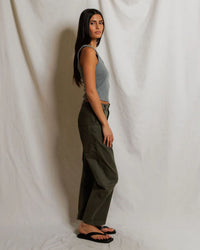 perfectwhitetee Blondie - Structured Rib Bra Friendly Tank in Dark Heather Grey 3 - Bliss Boutiques