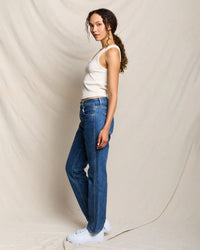 perfectwhitetee Blondie - Structured Rib Bra Friendly Tank in Sugar 4 - Bliss Boutiques