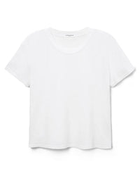 perfectwhitetee Harley - Cotton Short Sleeve Boxy Crew Tee in White 2 - Bliss Boutiques