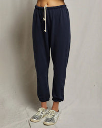 perfectwhitetee Johnny - French Terry Easy Sweatpant in Navy 1 - Bliss Boutiques