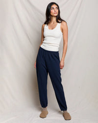 perfectwhitetee Johnny - French Terry Easy Sweatpant in Navy 4 - Bliss Boutiques