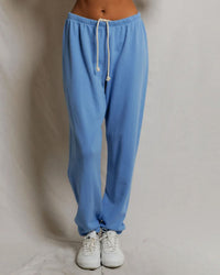 perfectwhitetee Johnny - French Terry Easy Sweatpant in Pacific Blue 1 - Bliss Boutiques