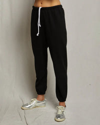 perfectwhitetee Johnny - French Terry Easy Sweatpant in Vintage Black 1 - Bliss Boutiques