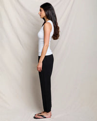 perfectwhitetee Jordan - U Neck Ribbed Tank in White 4 - Bliss Boutiques