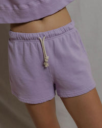 perfectwhitetee Layla - French Terry Sweat Shorts in Ultraviolet 3 - Bliss Boutiques