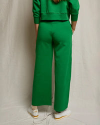 perfectwhitetee Mikos Wideleg Pant with Stripe in Grass 4 - Bliss Boutiques