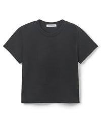 perfectwhitetee Springsteen - Cotton Baby Tee in True Black 5 - Bliss Boutiques