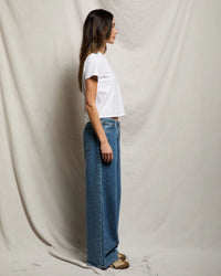 perfectwhitetee Springsteen - Cotton Baby Tee in White 3 - Bliss Boutiques