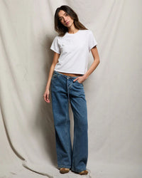 perfectwhitetee Springsteen - Cotton Baby Tee in White 2 - Bliss Boutiques