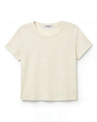 perfectwhitetee Vivian - Hemp Milk Cotton Tee in Natural 6 - Bliss Boutiques