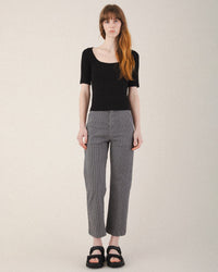 Prairie Underground 1/4 Sleeve Bardot Tee in Black 2 - Bliss Boutiques