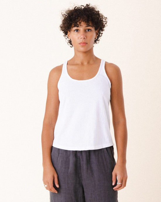 Prairie Underground Layering Racerback Tank in White 