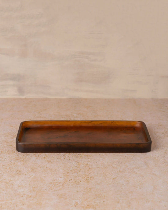 Saarde Home Flow Resin Tray/Cady in Earth