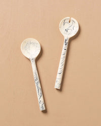 Saarde Home Flow Salad Servers in Merle