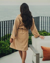 Saarde Home Vintage Wash Robe in Nutmeg