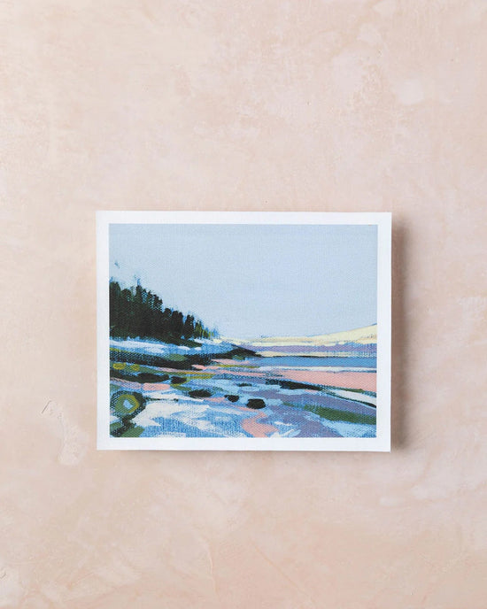 Sarah Madeira Day Home Sand Beach Violet Great Head / 8x10 Sand Beach Violet Great Head | Print on Canvas | unstretched