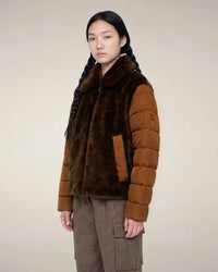 Save the Duck Hana Coat in Soil Brown 1 - Bliss Boutiques