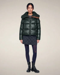 Save the Duck Moma Coat in Nori Green 2 - Bliss Boutiques