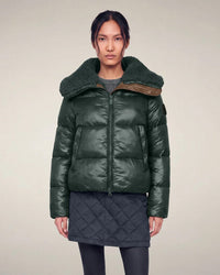 Save the Duck Moma Coat in Nori Green 1 - Bliss Boutiques