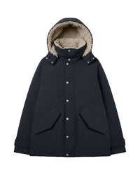 Save the Duck Solana Coat in Blue Black 1 - Bliss Boutiques
