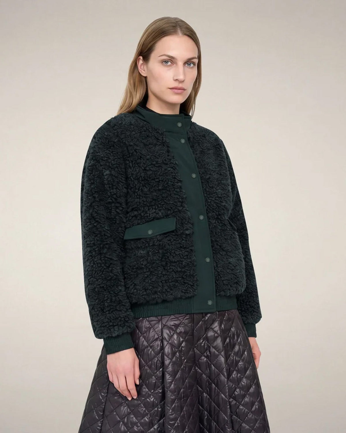 Valery Coat in Nori Green