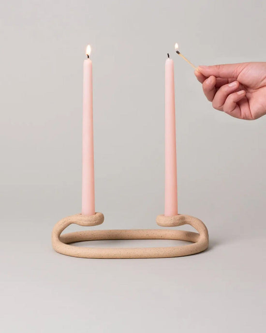 SIN Home Speckled Duo Candlestick in Speckled