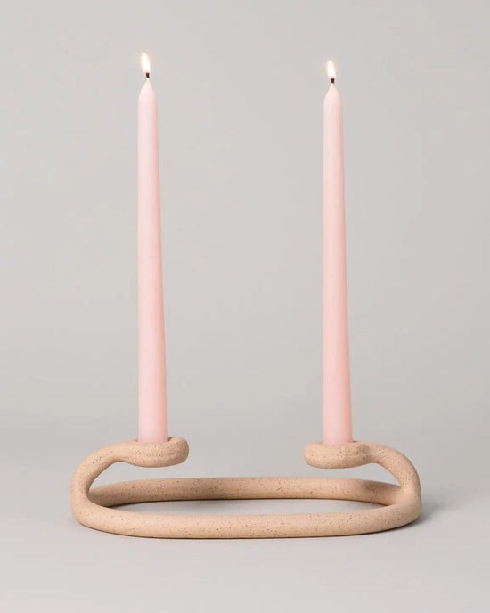 SIN Home Speckled Duo Candlestick in Speckled