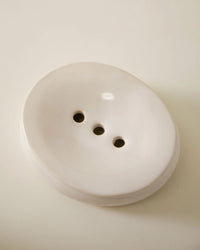SIN Peb Soap Dish in Glossy White 