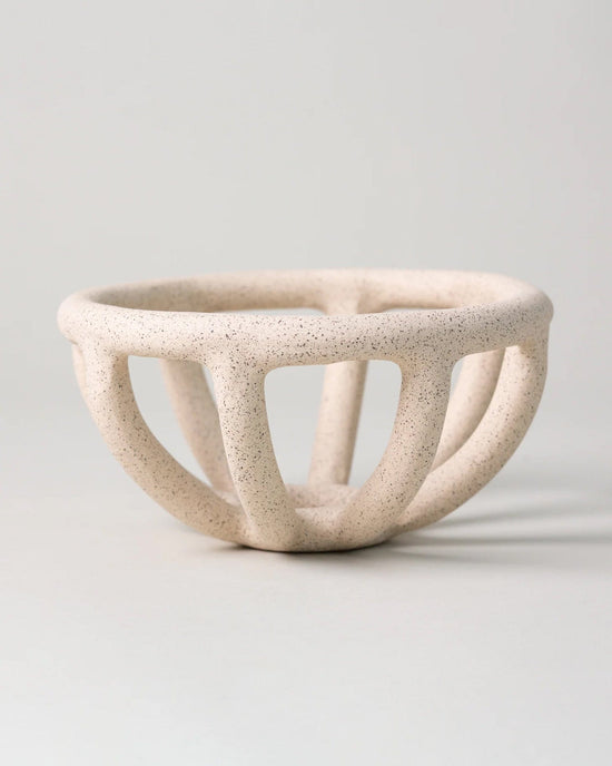SIN Prong Fruit Bowl in Sand 
