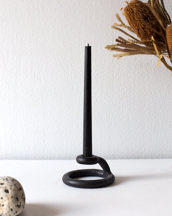 SIN Home Uni Candlestick in Black