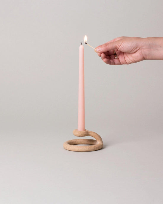 SIN Home Speckled Uni Candlestick in Speckled