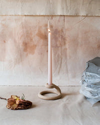 SIN Home Speckled Uni Candlestick in Speckled