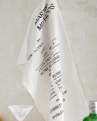 SIR / MADAM HOME Martini Method Tea Towel