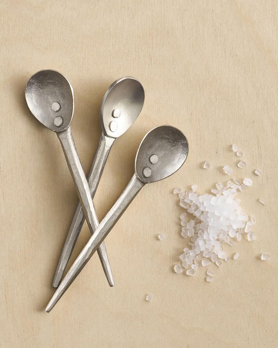 The Collective Forge Pewter Mini Spoons - Set of 3 
