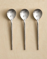 The Collective Forge Pewter Small Spoons - Set of 3 