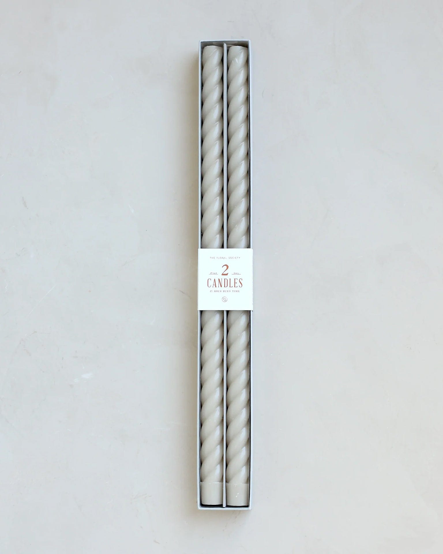 18 Inch Fancy Taper Candles in Parchment