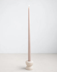 The Floral Society Gem Petite Ceramic Taper Holder in Sand 