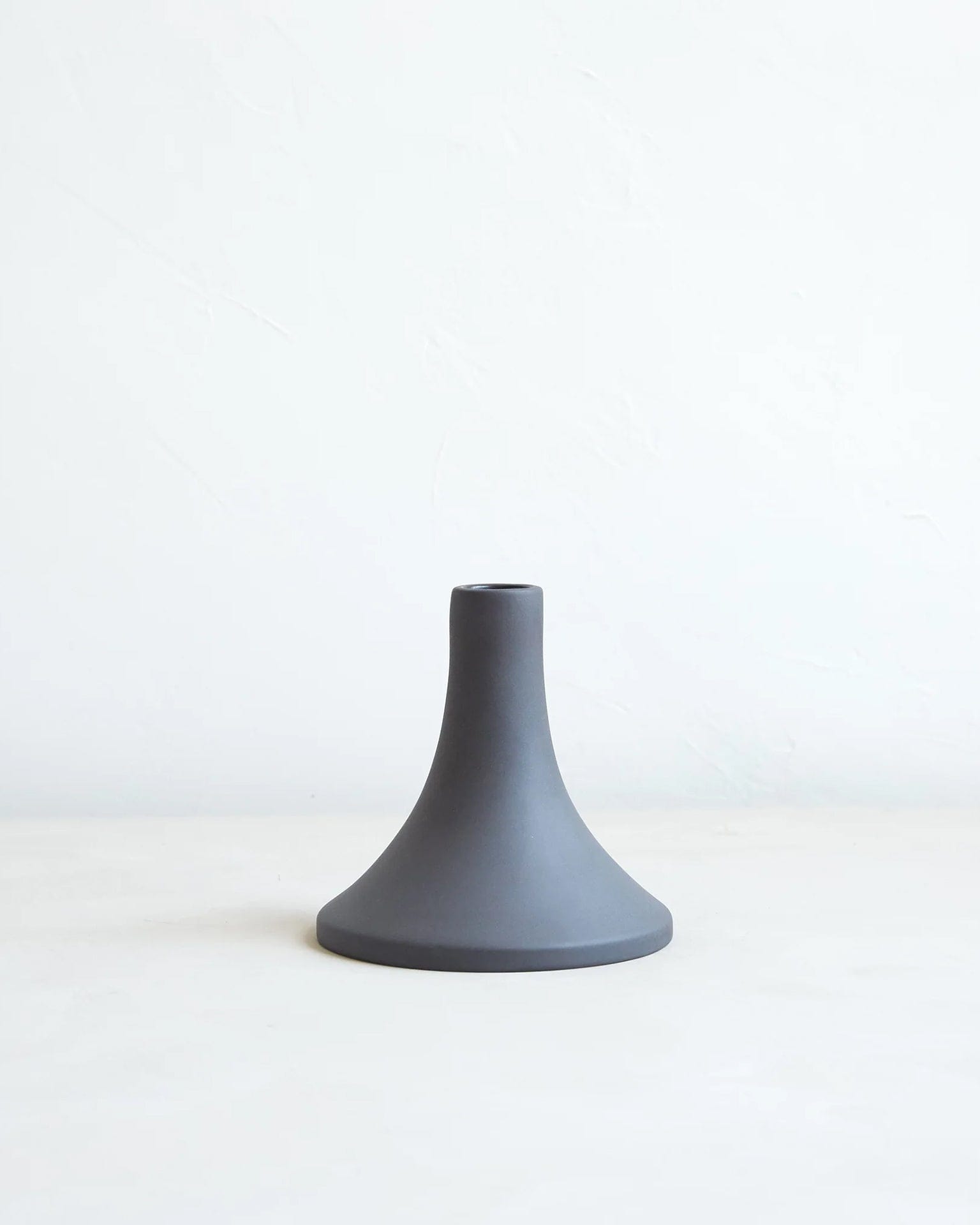 Short Ceramic Grand Taper Holder in Smoke